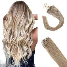 Buy 100% human pre-bonded micro ring bead human hair extensions. The most undetectable hair extensions available in the market, use of micro rings for long-term attachment. No heat is required, easy to apply, easy to take off. Salon Quality and Factory Price. Balayage, ombre, highlights and solid colour on sale. Micro Hair Extensions, Hair Extensions Blonde, Micro Loop Hair Extensions, Micro Ring Hair Extensions, Hair Color Guide, Bonded Hair Extensions, Hair Extension Brands, Sew In Hair Extensions, Blonde Hair Extensions