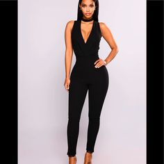 Was Purchased As A Gift Idea. Never Worn. No Rips, Stains, Holes, Etc Questions? Leave A Comment Below! Black V-neck Jumpsuit For Club, Elegant Black Jumpsuits And Rompers For Club, Elegant Black Jumpsuit For Club, Chic Black Bodysuit For Going Out, Chic Black Jumpsuits And Rompers For Night Out, Chic Black Stretch Jumpsuits And Rompers, Chic Black Stretch Jumpsuit, Black Overall Jumpsuit For Night Out, Chic High-waist Jumpsuits And Rompers For Club