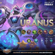 an advertisement for the upcoming mobile game uranus, with images of various characters