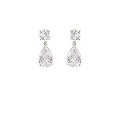 Gorgeous petite simulated diamond drop earrings with a clear cz stud Length: 3/4", Width: 1/4" Stone measures 12mm x 8mm Packaged with an April birthstone earring card Custom gift box and microfiber storage pouch included Pear-shaped Cubic Zirconia Crystal Earrings Gift, Teardrop Cubic Zirconia Crystal Earrings As A Gift, Teardrop Crystal Earrings With Prong Setting, White Teardrop Earrings With Diamond Accents For Gift, Diamond White Teardrop Earrings As Gift, Gift Pear-shaped Crystal Earrings, Teardrop Cubic Zirconia Diamond Earrings With Pearl Drop, Teardrop Pearl Drop Earrings In Cubic Zirconia, Pear-shaped Cubic Zirconia Diamond Earrings As Gift