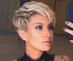 Short Quick Weave Hairstyles, Short Pixie Cuts, Pixie Haircut Styles, Girls Short Haircuts, Short Hair Pixie Cuts, Quick Weave Hairstyles, Super Short Hair, Short Grey Hair, Edgy Short Hair