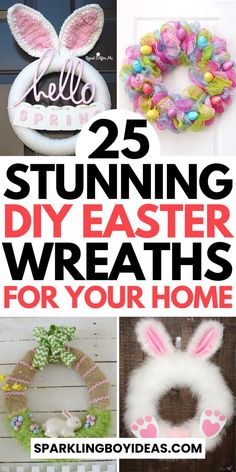 Explore the charm of DIY Easter wreaths for front door with these easter wreath decorating ideas! From rustic Easter wreaths, easter egg wreaths, easter bunny wreaths, and easter basket wreaths to spring flower wreaths, we cover all styles. Our easy-to-follow guides create elegant Easter door decor with ribbons, burlap, or upcycled materials. Whether you love farmhouse style or minimalist designs, our spring wreath decorating ideas will spark your creativity. So try these DIY easter decorations. Easter Bunny Wreath Diy, Easter Bunny Door Wreath, Easter Wreaths For Front Door, Bunny Wreaths, Wreath Decorating Ideas, Burlap Easter Wreath