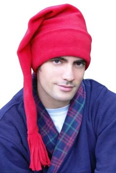 Night Stocking Cap for Men | Fleece Christmas Hat Elf Sleeping, Night Hat, Sleeping Night, Sleeping Hat, Sleeping Cap, Elf Stocking, Sleep Hat, Santa Elf, Bald Man