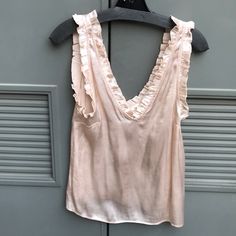 I Have Never Worn This Top It Doesn’t Fit! From H&M, By Surprisingly High Quality. It Is Lower Than Expected But That Could Be Your Style! Silk Tank, Going Out Outfits, Stockholm, Your Style, Going Out, H&m, Size 2, Cute Outfits, Blush