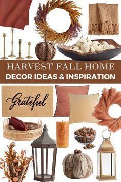 harvest and fall home decor ideas and inspiration