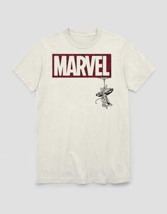 Lose Yourself In The Pages Of A Comic Book Or The Movie Adventure Of A Lifetime With Your Favorite Marvel Superheroes! It's Time To Get Marvel-Ous With This Awesome Officially Licensed Marvel T-Shirt! 100% Cotton. Prewashed For Minimal Shrinkage. Machine Washable. Printed In The U.s.a. This Item Is Unisex Fit And Sizing.officially Licensed.this Item Is Made To Order And May Take A Few Extra Days To Process. All Other Products In Your Order Will Be Shipped Separately. | Spider-Man Marvel Logo Uni Marvel Shirts Women, Spider Man Graphic Tee, Spiderman Shirt Aesthetic, Spiderman Shirt Design, Spiderman T Shirt Design, Marvel Outfit Ideas, Marvel Graphic Tees, Marvel Clothing, Spiderman Tshirt