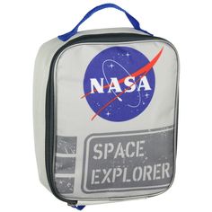 Houston we have No problem with this Nasa Backpack. This 5 Piece set has everything you need for your adventures, travel, or anything in between. The Backpack features a main zipper compartment and a smaller zipper pocket on the front with a side mesh pocket, A detachable lunchbox hangs off the front and is great to keep your lunch just how you like it. Included in the set is a small squishy NASA logo, a small pouch bag, and a zipper pencil case. This is great for anyone who loves space adventur Educational Rectangular Backpack For Travel, Back To School Lunch Bag Backpack With Zipper, Travel Lunch Bag With Zipper Closure, Travel Backpack Lunch Bag With Zipper, Functional Travel Accessories With Zipper Closure For School, Travel Backpack Lunch Bag With Zipper Closure, Travel Lunch Bag Backpack With Zipper Closure, Back To School Lunch Bag With Zipper, Back To School Lunch Bag Backpack For Outdoor Activities