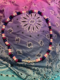 "hi again, friends! welcome back to loom mountain!  this listing is for a strung kandi/pony bead necklace with a lobster claw clasp. the beads are in the color scheme of the genderfluid pride flag, with square beads at the bottom spelling out \"they/them\" with a heart in-between. thanks again for stopping by! 🏳️️⚧️" Pony Bead Necklace, Genderfluid Flag, Genderfluid Pride, Kandi Ideas, Square Beads, My Little Pony Drawing, Square Bead, Lgbtq Pride, Pride Flag