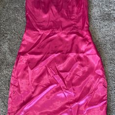 Beautiful Hot Pink Satin Mini Dress. Never Worn Pink Satin Mini Dress, Meshki Dresses, Dresses Pink, Satin Mini Dress, Pink Satin, Pink Dress, Hot Pink, Colorful Dresses, Satin