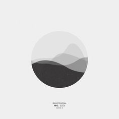 an image of mountains in a circle with the words daily journal no 123 on it