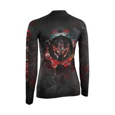 The Horror of Halloween Women's Long Sleeve Rash Guard Introducing The Horror of Halloween Women's Long Sleeve Rash Guard, a top-tier compression shirt designed to meet the rigorous demands of athletes and fitness enthusiasts. Crafted from a premium blend of Polyester and Spandex, this rash guard offers a second-skin fit that ensures full flexibility and freedom of movement, making it ideal for a variety of sports and activities. Unmatched Comfort and Flexibility Our Women's Long Sleeve Rash Guard is engineered to provide a slim fit that moves with your body. The combination of Polyester and Spandex ensures that the fabric stretches and conforms to your shape, offering unparalleled comfort and flexibility. Whether you're executing complex fighting moves or striking a pose, this rash guard Usa Navy, Halloween Men, Mens Compression, Rash Guard Women, Navy Veteran, Sleeveless Pullover, Compression Shirt, Compression Leggings, Halloween Women