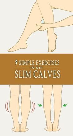 the diagram shows how to use slim calves