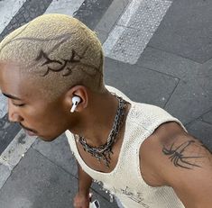 Hair Dye Men, Buzz Cut Designs, Dyed Hair Men, Hair Print