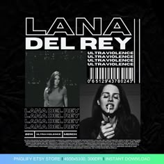 an advertisement for lana del rey's album