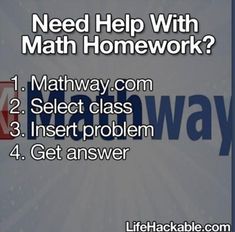 a sign that says need help with math homework?