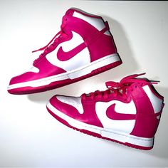 Barely Worn, Great Condition, Accurate To Size Sporty Custom Pink Leather Sneakers, Pink Leather Custom Sporty Sneakers, Sporty Pink Leather Custom Sneakers, Pink Leather High-top Sneakers With Round Toe, Trendy Pink Mid-top Sneakers, Pink Leather High-top Custom Sneakers, Pink Mid-top Custom Sneakers For Streetwear, Custom Pink High-top Sporty Sneakers, Trendy Pink Custom Sneakers With Boost Midsole