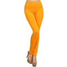 Made for yoga and fitness enthusiasts, Super soft, High waist fleece leggings with thick wide band for tummy control. Size: S/M.  Color: Yellow.  Gender: female.  Age Group: adult. Full Length Pants, Bottom Workout, Fleece Leggings, Workout Running, Wide Bands, Womens Activewear, Workout Leggings, Active Wear For Women, Gender Female