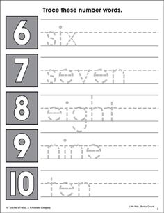 trace the numbers worksheet for children to practice their handwriting and number recognition skills