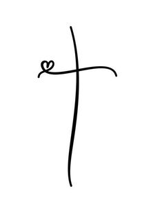 a cross with a heart on it and the word jesus written in cursive writing