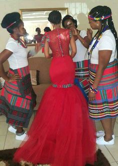 Gorgeous Venda bridal team Venda Wedding Dresses, Traditional Dresses Wedding, Afro Wedding, Anniversary Dresses, Traditional African Wedding, African Wedding Dresses, Cultural Wear, African Tribe