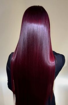 Long Hair Dye Ideas Coloring, Vampire Red Hair, Deep Cherry Red Hair, Strawberry Blonde Hair Color Ideas, Blonde With Red, Pelo Color Vino, Red Long Hair, Deep Auburn, Crimson Hair