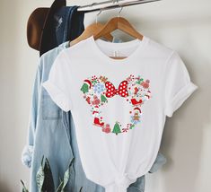 Christmas Disney Family Shirts, Disney Shirts Christmas, Disney Christmas Trip, Mickey Shirts, Disney 2023, Vacation 2023, Disney Couple