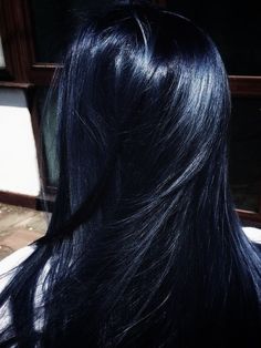 Blue Hair On Dark Hair, Long Black Blue Hair, Blue And Black Hair Aesthetic, Very Dark Blue Hair, Dark Electric Blue Hair, Dark Blue Black Hair Color, Dark Dark Blue Hair, Black Blue Hair Color Dark, Long Blue Hair Aesthetic