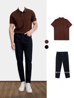 Guys Fashion Casual, Polo Shirt Outfits, Formal Men Outfit, Nail It, Dress Suits For Men