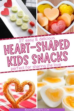 heart shaped snacks are the perfect snack for valentine's day or any special occasion