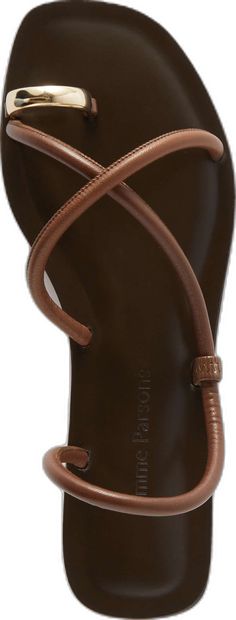 Chic Brown Adjustable T-strap Sandals, Elegant Beach T-strap Sandals With Adjustable Strap, Luxury Leather Strappy Slingback Sandals, Elegant Adjustable Slingback Sandals With Single Toe Strap, Chic Strappy Sandals With Leather Sole, Elegant T-strap Slingback Sandals For Beach, Elegant Leather T-strap Strappy Sandals, Elegant T-strap Sandals With Adjustable Single Toe Strap, Elegant Adjustable Slingback Sandals With Strap