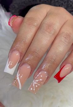 #XmasNails #christmasnails #nailsideas #nailsinspo #naildesign Christmas Square Nails, December Birthday Nails, Nail Art Pictures, Christmas Squares, December Birthday, Nail Art Wedding, Acrylic Nails Coffin, Birthday Nails