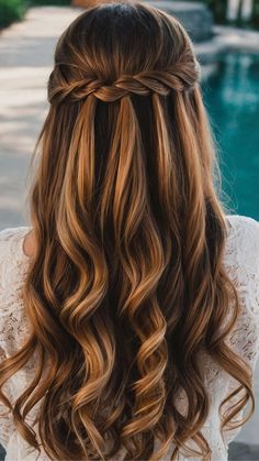 Half Up Half Down Braids, Bridesmaid Hair Inspo, Braids Short, Hair Half Up Half Down, Hair Half Up, Ball Hairstyles, Dance Hairstyles, Hair Easy, Black Hairstyles