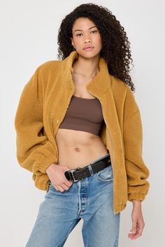 Cooler weather calls for cozy-yet-stylish layers. Embrace the season of stillness in the Marcel Sherpa Jacket, built with an extra warm lining and cuddle-worthy teddy bear feel. Faux Teddy Sherpa + warm lined interior Zip or snap closure (options! ) Pockets galore: side + hidden flap pocket Encased elastic at cuff and bottom 25" length | Marcel Sherpa Jacket in Hazel Cold Weather Sherpa Outerwear With Plush Lining, Sherpa Outerwear With Plush Lining For Cold Weather, Cold Weather Outerwear With Sherpa And Plush Lining, Cozy Outdoor Outerwear With Faux Fur Lining, Cozy Faux Fur Trim Outerwear For Cold Weather, Cozy Fleece-lined Outerwear, Cozy Brown Outerwear With Fleece Lining, Cozy Outerwear With Fleece Lining, Fall Outerwear With Plush Lining For Cold Weather