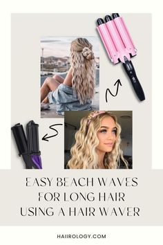 Want to get the best beach hairstyles without going to the beach ? Then you need to read all about the best hair wavers in this post! You will learn how to get summer beach waves by using the best hair wavers. | Hair Tools | Beach Waves | Beach Hairstyles | Thick Hair |