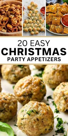 20 easy christmas party appetizers that are perfect for any holiday celebration or special occasion