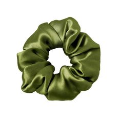 a green scrunffle on a white background