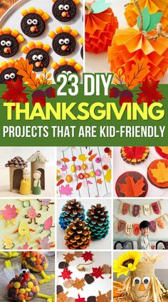 thanksgiving crafts that are kid - friendly and fun for kids to make with their hands