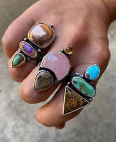 Silversmithing Jewelry, Dope Jewelry, Funky Jewelry, Jewelry Lookbook, Dream Jewelry, Do You Remember, Pretty Jewellery, Jewelry Inspo, Looks Vintage