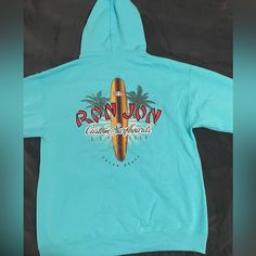 Perfect Condition. Never Worn. Light Blue Color. Size Large. Ron Jon, Ron Jon Surf Shop, Light Blue Color, Surf Shop, Colorful Hoodies, Surfing, Light Blue, Blue Color, Mens Shirts