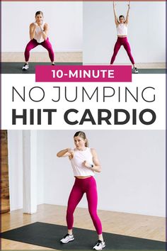 the 10 minute no jumping hiit cardio workout