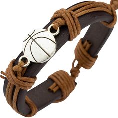 PRICES MAY VARY. ⭐Leather Wrap Bracelet: Quality and comfort. Adjustable slip-knot closure expands to fit any size wrist. This bracelet is simple and easy to wear, made from quality soft material that can handle daily wear. ⭐Sport's Bracelets for Teenager Boys: A great gift for the pre-teen or teen boy in your life that loves playing sports! ⭐Gifts for Dad: Ready to be gifted to the man in your life, comes in a Soul Statement gift pouch. A good gift for Father's Day, Christmas or a confirmation Adjustable Brown Leather Sweatband Wristband, Adjustable Brown Leather Wristband, Adjustable Casual Bracelets For Sports Events, Casual Adjustable Bracelets For Sports Events, Adjustable Brown Wristband For Father's Day, Adjustable Casual Sports Bracelets, Adjustable Casual Sports Wristband, Fan Bracelet, Teenager Boys