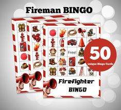 the fireman bingo game is on sale for $ 50 and it's free