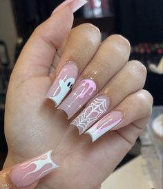 Skeleton Nails, Sports Nails, Quinceanera Nails, Halloween Acrylic, Acrylic Ideas, Cow Nails, Acrylic Toe Nails, Halloween Acrylic Nails, 2023 Halloween