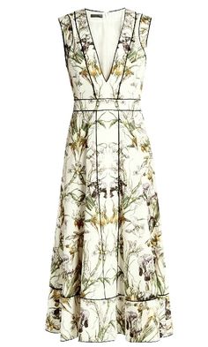 Gaun Koktail, Iris Print, Wild Iris, Dress Silk, Silk Crepe, Fashion Shop, Trendy Dresses, Featuring Dress, Simple Dresses