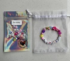 Looking for the perfect birthday gift? A cute keepsake and the perfect way to add to the birthday excitement! Look no further than these personalised birthday bracelet making kitsEach kit comes with alphabet beads that spell out the age of your choice and a selection of colorful beads.  In the Personalisation bag: ~ Please provide the age or wording that you want the alphabet beads to spell.  Each kit includes enough beads to fill your bracelet and a length of clear stretchy bracelet elastic wit Novelty Pink Craft Supplies For Birthday, Pink Novelty Craft Supplies For Birthday, Pink Novelty Craft Supplies For Gifts, Valentine's Day Birthday Beaded Bracelets With Round Beads, Valentine's Day Birthday Beaded Bracelets, Valentine's Day Birthday Round Beaded Bracelets, Valentine's Day Birthday Beaded Bracelet, Personalized White Craft Supplies For Birthday, Personalized Letter Beads Friendship Bracelets For Valentine's Day