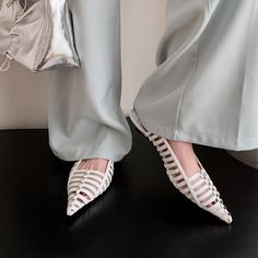 CHIKO Anais Pointy Toe Kitten Heels Slingback Shoes Heels Slingback, High Waist Long Skirt, 2 Piece Skirt Set, Slingback Shoes, Womens Sandals Flat, Beach Shoes, Ankle Straps, High Heel Pumps, High Heel Sandals