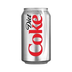 a can of diet coke on a white background