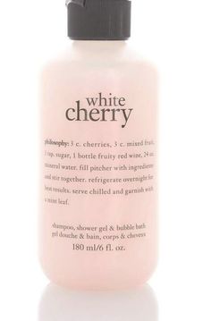 Philosophy Shower Gel, Bubble Bath Soap, Philosophy Products, Pretty Soap, Shower Foam, Body Shower, White Cherries