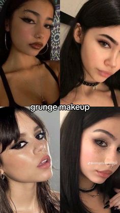 90s Grunge Aesthetic Makeup, Makeup Looks Streetwear, Soft Dark Makeup Looks, Cute Grunge Makeup Looks, Grunge Makeup 90s Eyes, Messy 90s Grunge Makeup, Dark Easy Makeup, Grunge Chic Aesthetic, Rockstar Makeup Tutorial