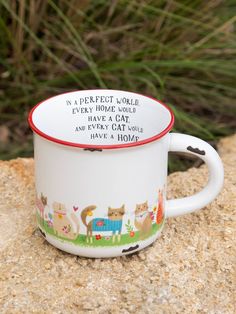 Camp Coffee Mug - Every Home Has A Cat-view 1 Camp Coffee, Camping With Cats, Pet Camping, Men Coffee, Camp Mug, Retirement Cards, Camping Coffee, 2024 Christmas, Bag Clips